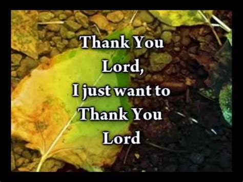 Thank You Lord - Don Moen - Worship Video w/lyrics - YouTube