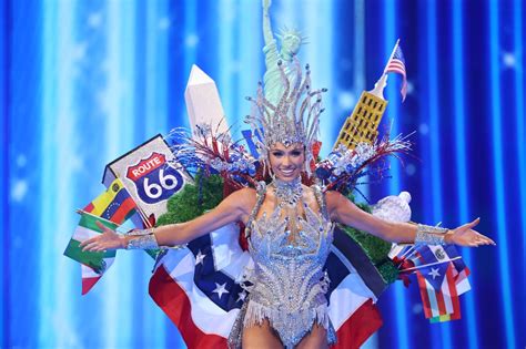 Miss USA Noelia Voigt Wears Landmarks Costume at Miss Universe 2023