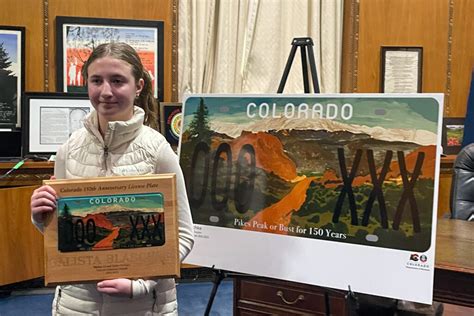 Take a look at the new license plates for Colorado’s 150th anniversary ...