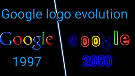 Google logo evolution 1997 - 2050 - YouTube