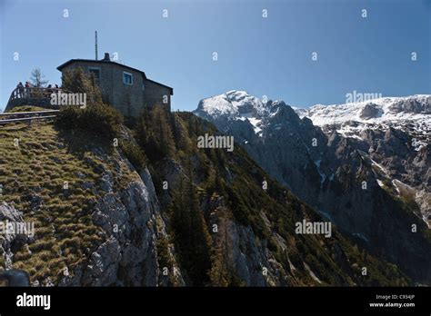 Kehlsteinhaus, location of Hitler's 'Eagle's Nest' residence in Berchtesgaden, Obersalzburg ...