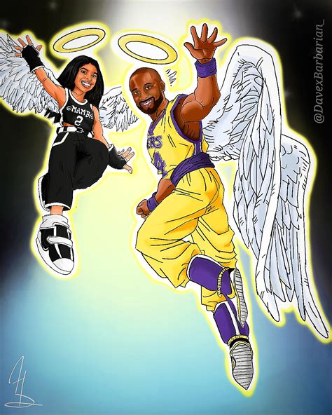 RIP Kobe & GiGi, By Me, Autodesk Sketchbook, 2020 : r/Art