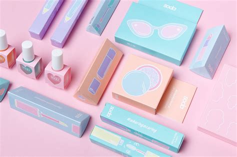 Soda Makeup on Behance | Cosmetics packaging box, Cosmetic packaging ...