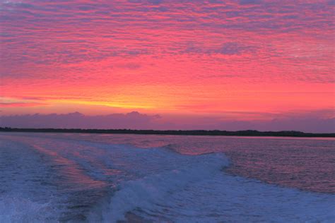 Ocracoke sunrise taken from Teach's hole on the way to go fishing off ...