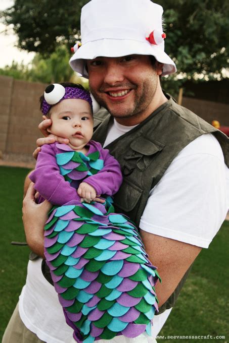 (halloween) diy fisherman and fish family costumes - See Vanessa Craft