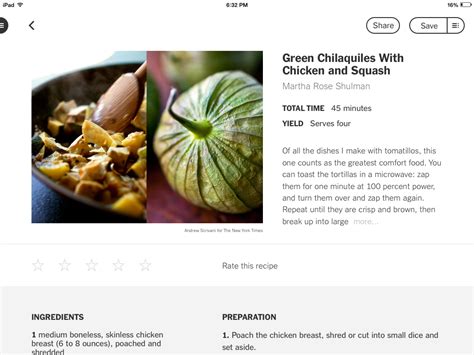 NYT Cooking – Recipes from The New York Times | TabPatterns: Tablet UI ...