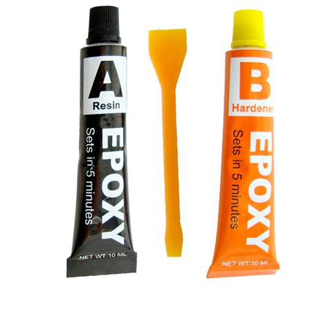 EPOXY GLUE SET - SUPER STRONG HOLD IN JUST 5 MINUTES - RESIN & HARDENER - USEFUL TO BOND GLASS ...