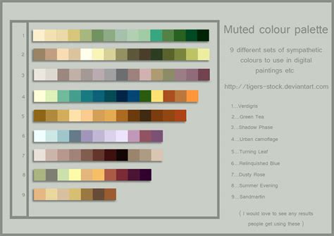 254 colour palette muted by Tigers-stock on DeviantArt