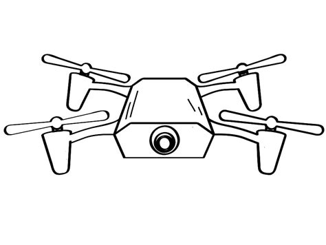 Drone with Camera Coloring Page - Free Printable Coloring Pages for Kids