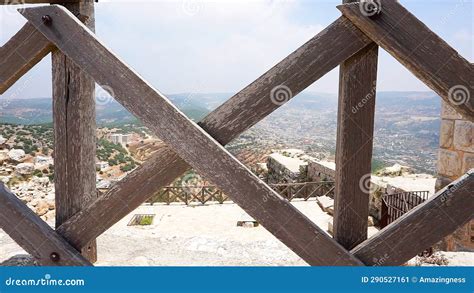 Unique Islamic Military Architecture in Jordan, Ajloun Castle. Stock ...