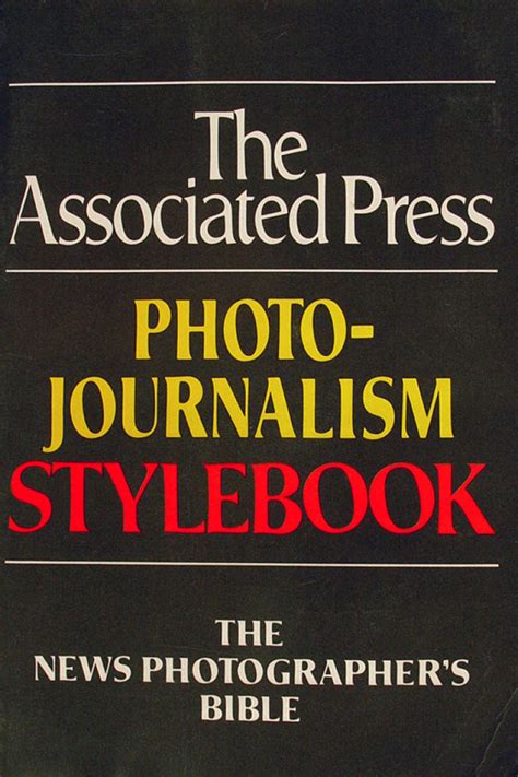 The Associated Press Photo-Journalisn Stylebook Book by Brian Horton, 1990 at Wolfgang's