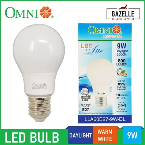 Omni LED Lite A60 Light Bulb - 9 Watts | Shopee Philippines