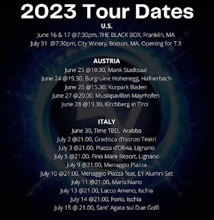 Franklin Matters: Electric Youth 2023 Bon Voyage Concert and European Tour Dates