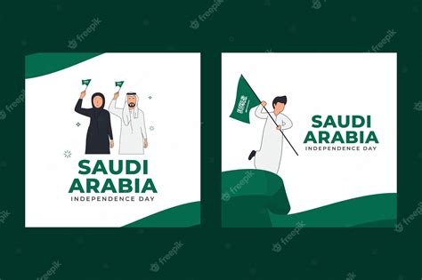 Premium Vector | Saudi Arabia national day banner design template