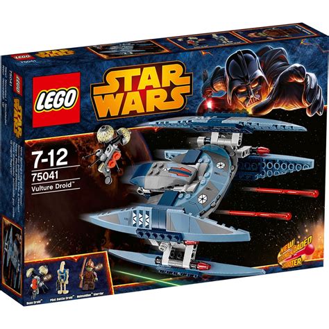 LEGO Star Wars 75041 Vulture Droid : 3 minifigures Pilot Battle Droid Neimoidian Warrior ...