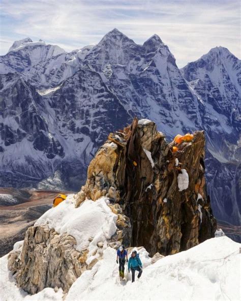 Camp 2 on Ama Dablam is stunningly beautiful, and anything but easy to get to. Pictured: HIMALI ...