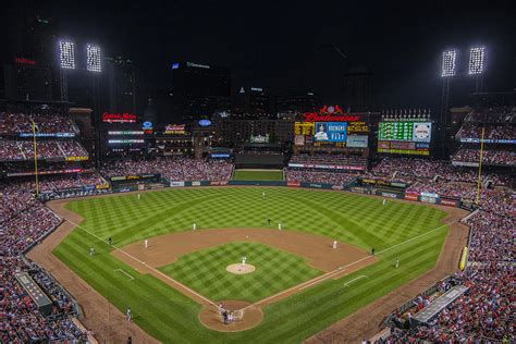 Busch Stadium St. Louis Cardinals BallPark Village Night #2d Photograph ...