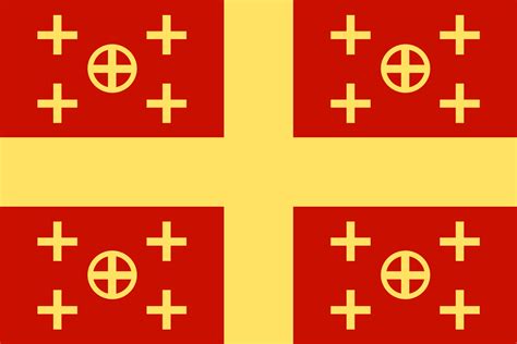 A Better Latin Empire Flag, Combining The Red Of Byzantium And The Yellow Of The Latin Empire ...