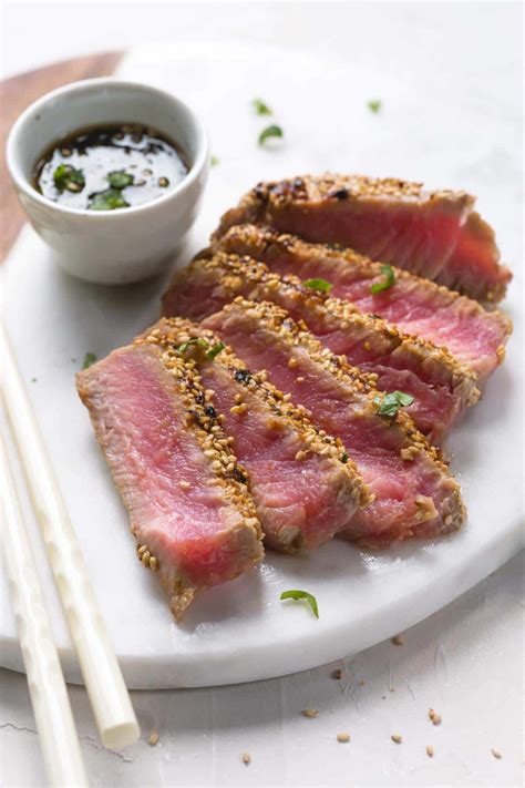 Grilled Tuna Steak Recipe Sesame Seeds | Dandk Organizer