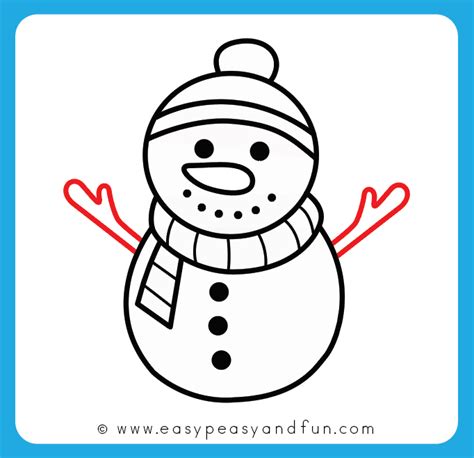 How to Draw a Snowman - Step by Step Drawing Guide | Draw a snowman, Christmas paintings, Simple ...