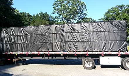 14 oz Lumber Tarp 20' x 27' - 6' Drop Flatbed Tarp Vinyl (78 lb) | Carolina Tarps