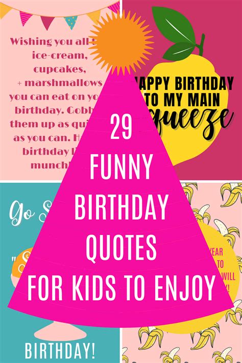 29 Funny Birthday Quotes for Kids to Enjoy - Darling Quote