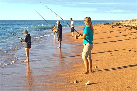 Beach Fishing off the Mackerel Islands