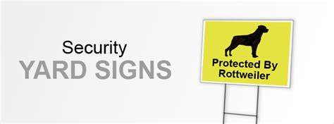 Custom Security Yard Sign | Security Lawn Sign | SpeedySigns.com