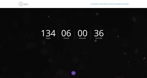 How To Create A Countdown Timer With A Full Screen Background Video ...