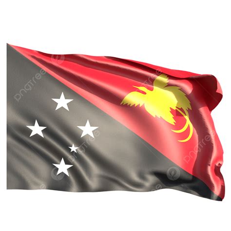 Papua New Guinea Flag Waving, New Guinea Flag Waving, Papua New Guinea ...