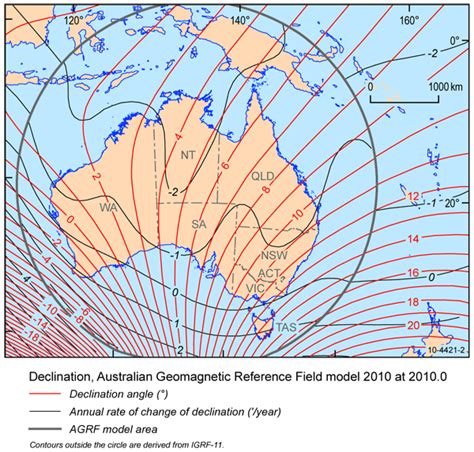 Smiths in Western Australia - Magnetic Declination Maps