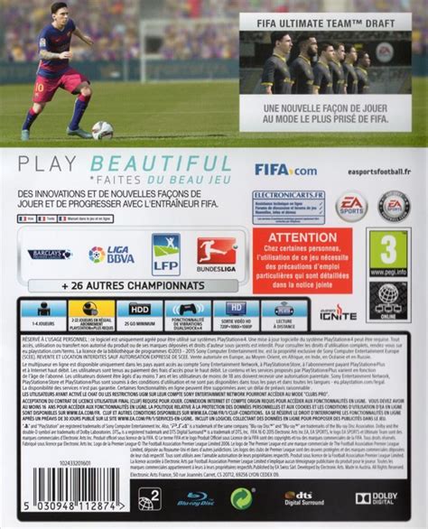 FIFA 16 (2015) box cover art - MobyGames