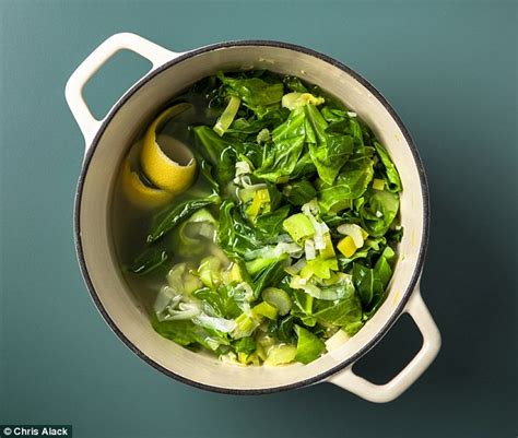 Glowing Green: Leafy green soup with lemon & parmesan | Daily Mail Online