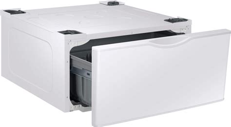 Samsung Washer/Dryer Laundry Pedestal with Storage Drawer White WE402NW - Best Buy