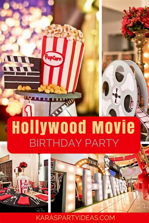 Kara's Party Ideas Hollywood Movie Birthday Party | Kara's Party Ideas