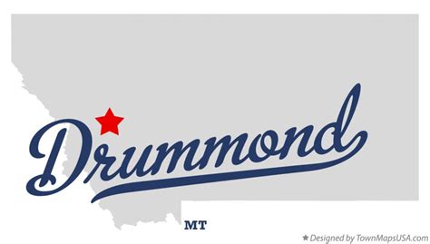 Map of Drummond, MT, Montana