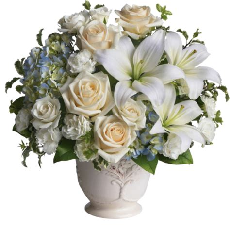 S023 - Funeral Flowers Miami- Flores para Funeral- Funeral Basket ...