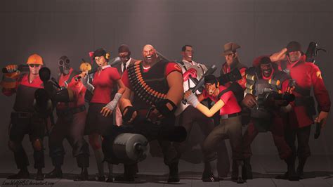 Team Fortress 2 Characters + Female Scout by LoneWolfHBS on DeviantArt