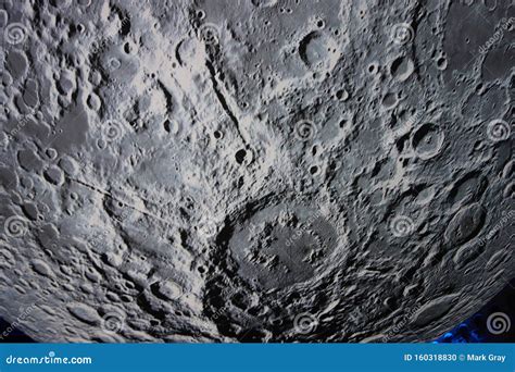 Surface of the Moon stock photo. Image of space, craters - 160318830