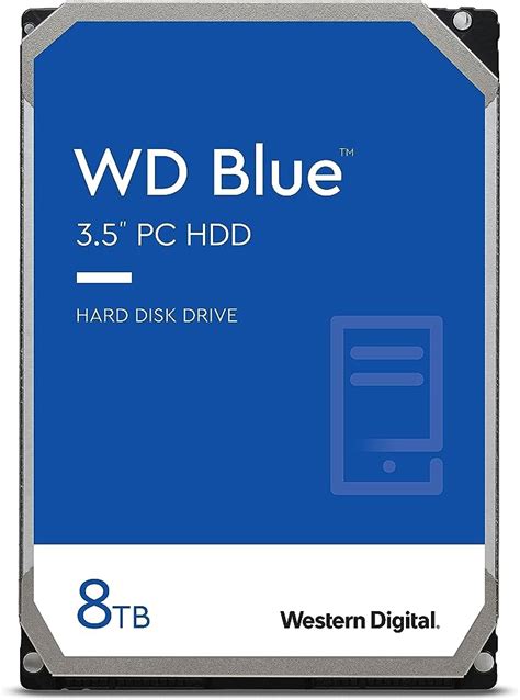 Western Digital 8TB WD Blue PC Internal Hard Drive HDD - 5640 RPM, SATA 6 Gb/s, 128 MB Cache, 3. ...