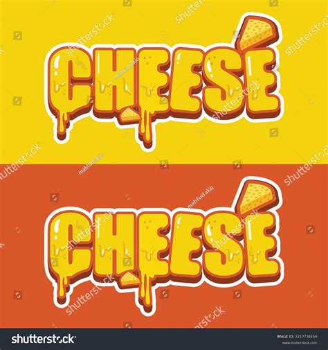 Cheesy Cheese Font Like Melting Stock Vector (Royalty Free) 2217738169 | Shutterstock