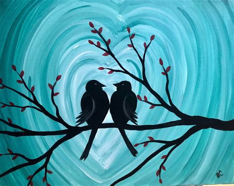 Love Birds Paint and Sip on February 12th | Generations Boutique & Art ...