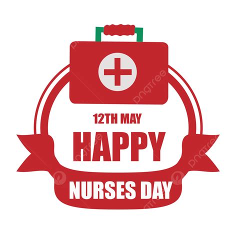 International Nurse Day PNG Picture, Red Color Beautiful International Nurses Day Banner ...