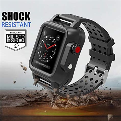 OWKEY Waterproof Apple Watch Case 42mm Series 3 with 3PCS Premium Multi ...