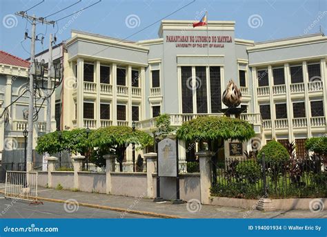 University of the City of Manila Facade at Intramuros in Manila ...