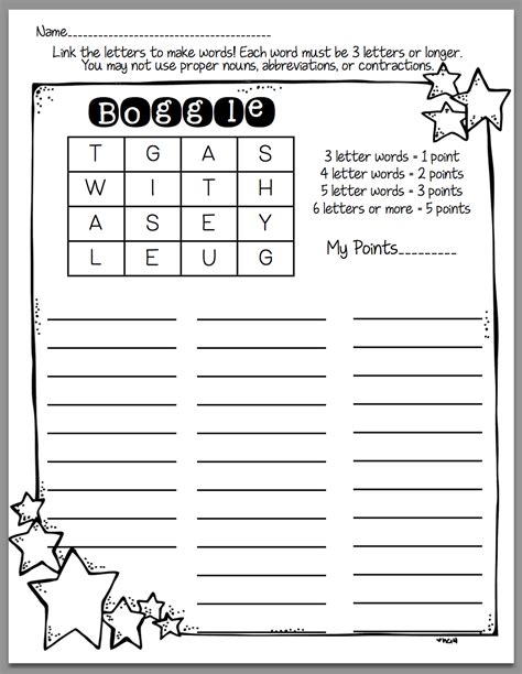 Sunny Days in Second Grade: How to use Boggle in Word Work | Word work, Word work activities ...