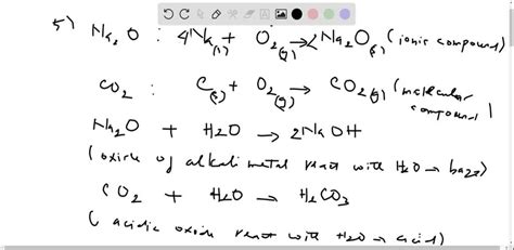 SOLVED:Give examples of two basic oxides. Write equations illustrating ...