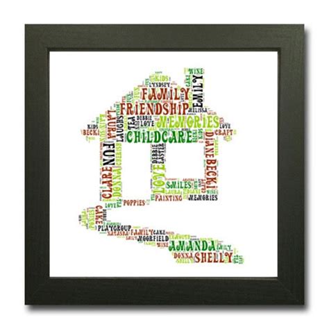 word art house print