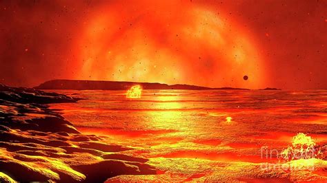 Red Giant Sun Photograph by Mark Garlick/science Photo Library - Pixels