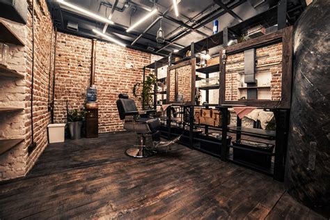 loft, interior, barbershop, beautyshop, style, haircuts, wood floor ...